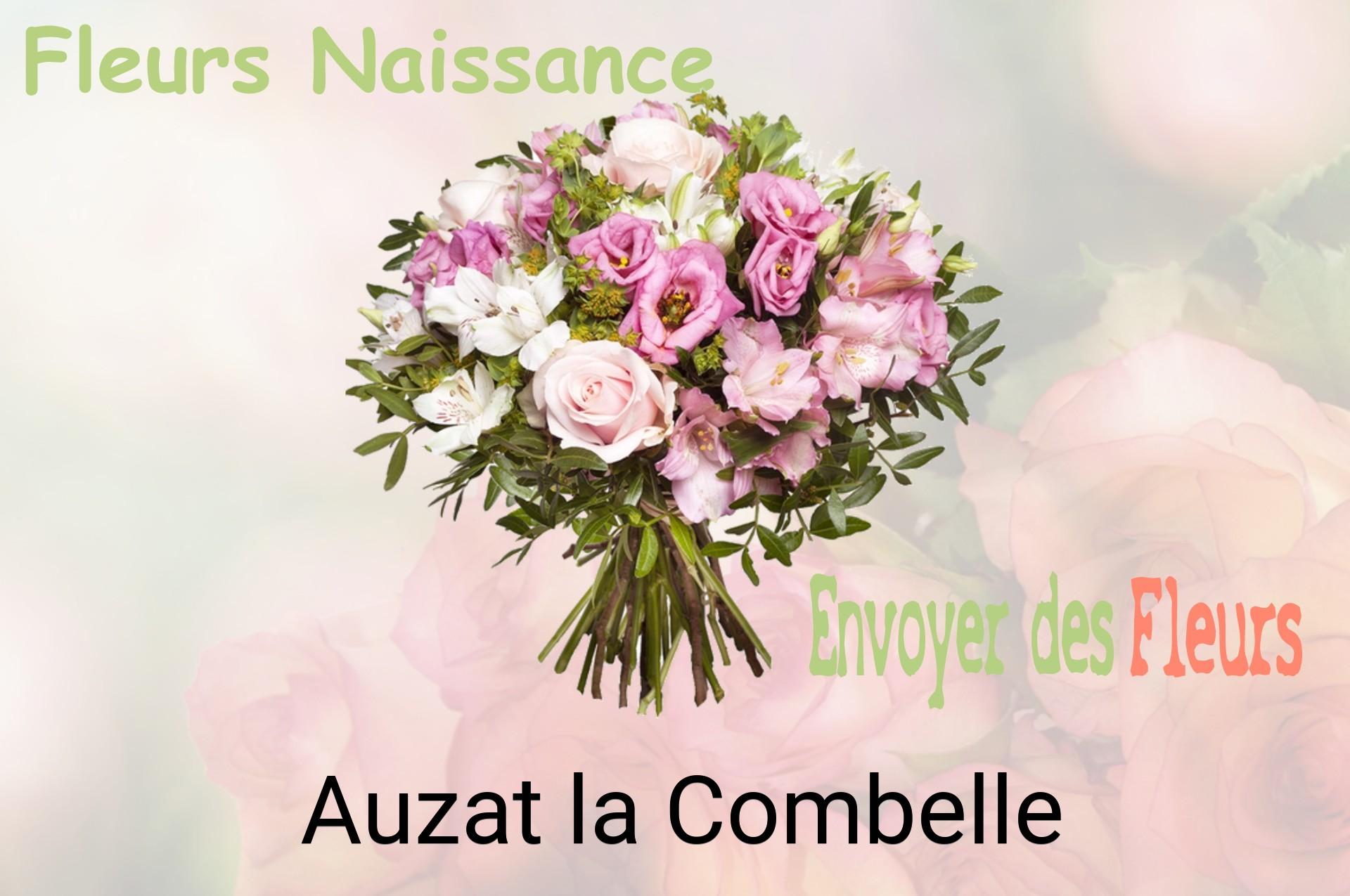 Bouquet de fleurs de naissance livré à Auzat-la-Combelle
